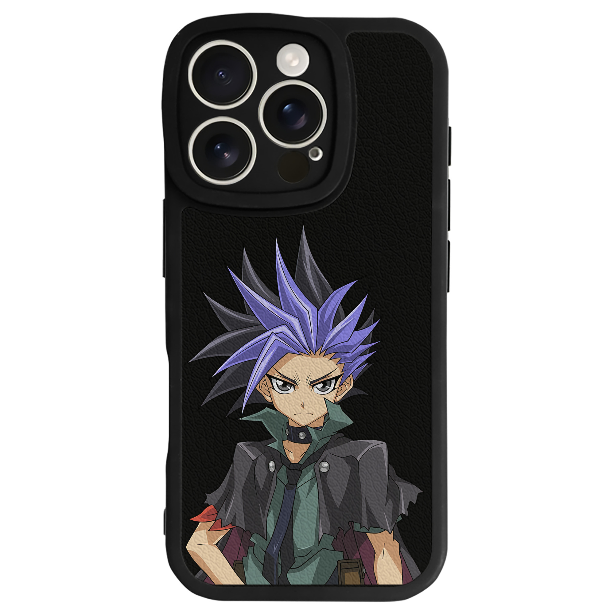 （画像用） 遊☆戯☆王 Yu-Gi-Oh! 【iPhone 16シリーズ対応】シリコンスマホケース（レザー調） 材質：シリコン